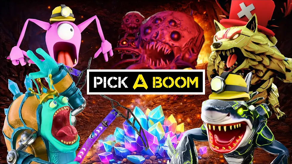 PICKABOOM is a free-to-play VR game where you survive natural disasters with your friends. Weekly updates. Free to play on Meta Quest.