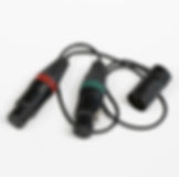 Cable techniques male 5-pin low profile connecotr to x2 Neutrik female 3-pin 