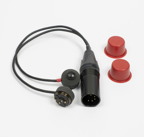 Neutrik 5-pin male XLR connector to x2 right angle custom MZL MS Stereo ...