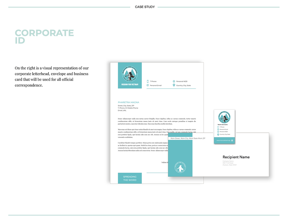 Designed print collateral - logo, letterhead, business cards