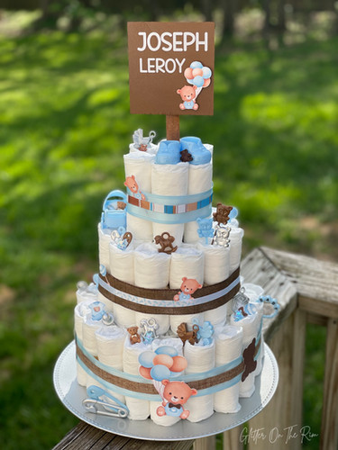 How To Make A Three Tier Diaper Cake How To Make A Three Tier