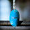 Thumbnail: Persian Turquoise Pendant With Sterling Silver Chain 