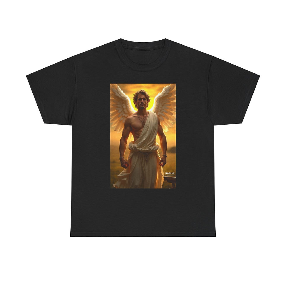 Thumbnail: Powerful Guardian Angel Unisex Heavy Cotton Tee