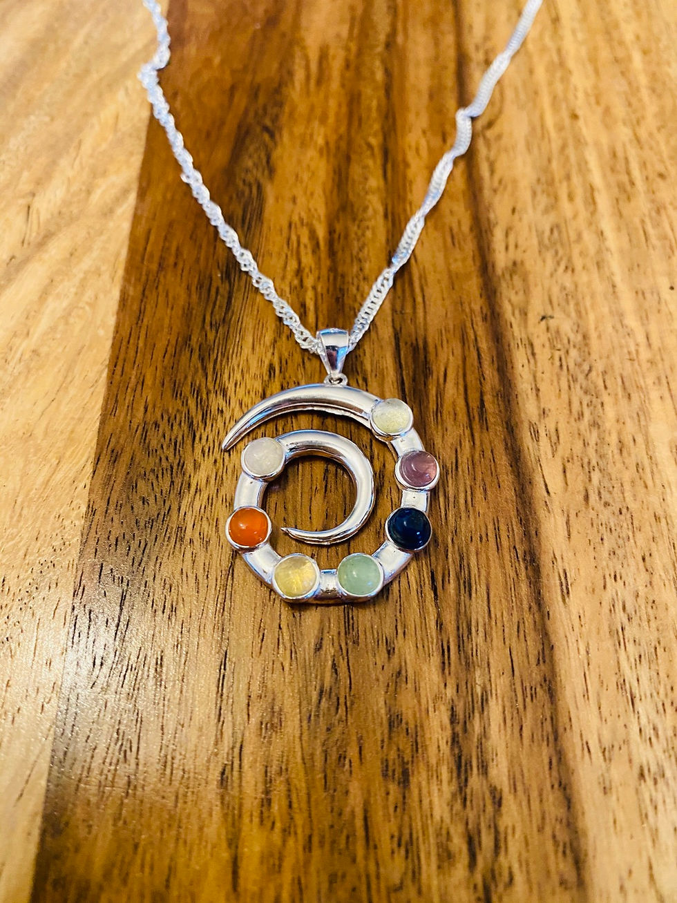 Thumbnail: Gorgeous Chakra Pendant - Sterling Silver