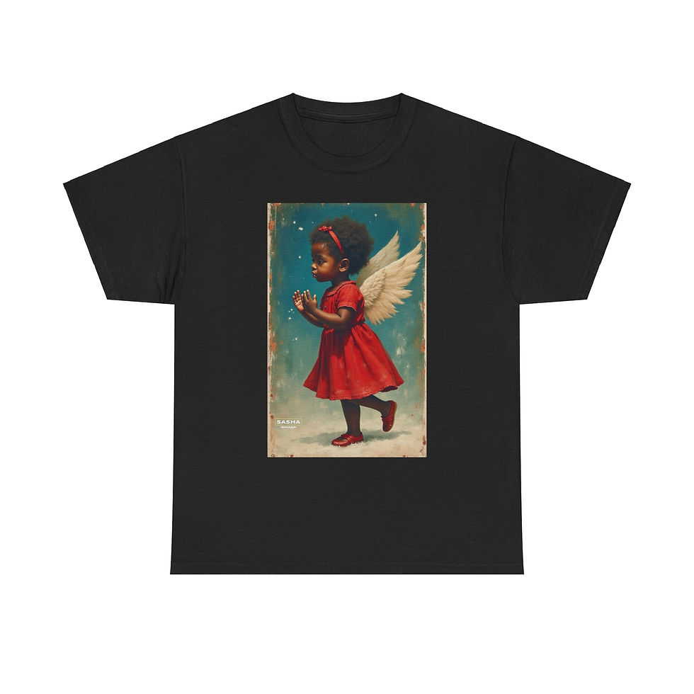 Thumbnail: Young Angel Walking Unisex Cotton Tee