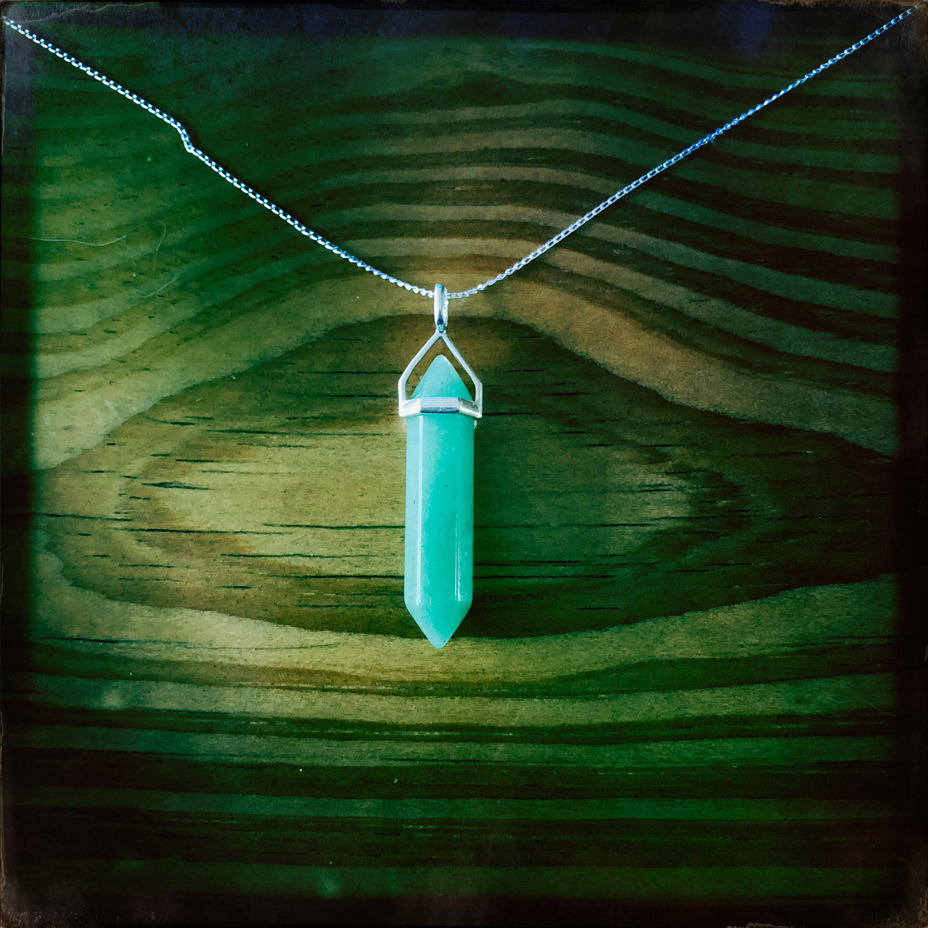 Green Aventurine DT Point Pendant