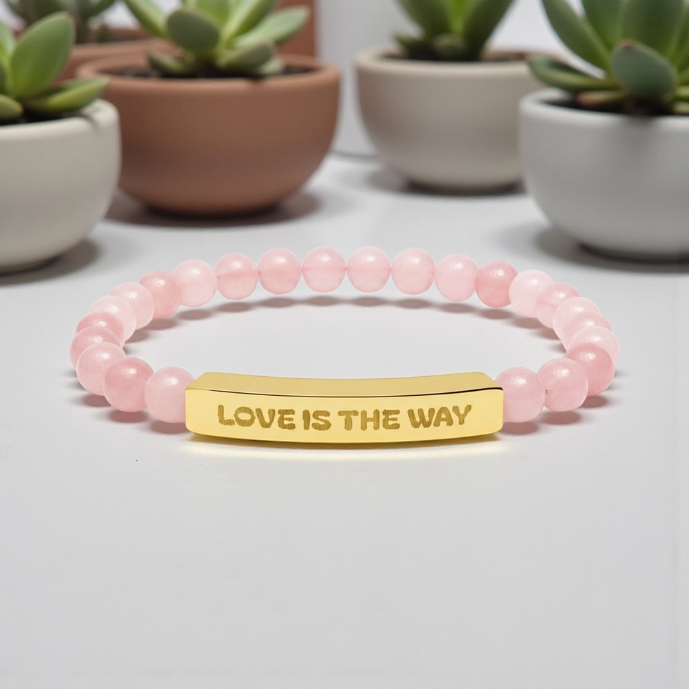Thumbnail: Natural Rose Quartz Bracelet - For Love & Compassion