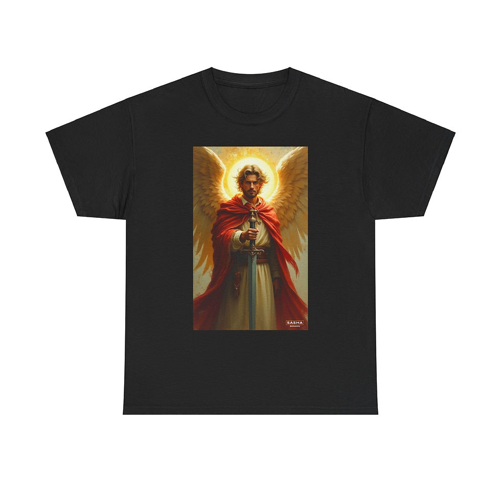 Archangel With A Sword Unisex Heavy Cotton Tee