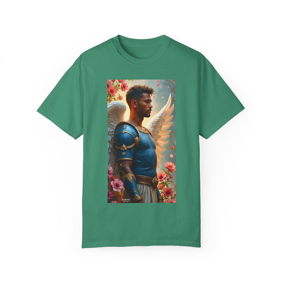 Thumbnail: Archangel in a Blue Armour Unisex T-shirt