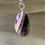 Thumbnail: Chevron Amethyst Pendant With Sterling Silver Chain 
