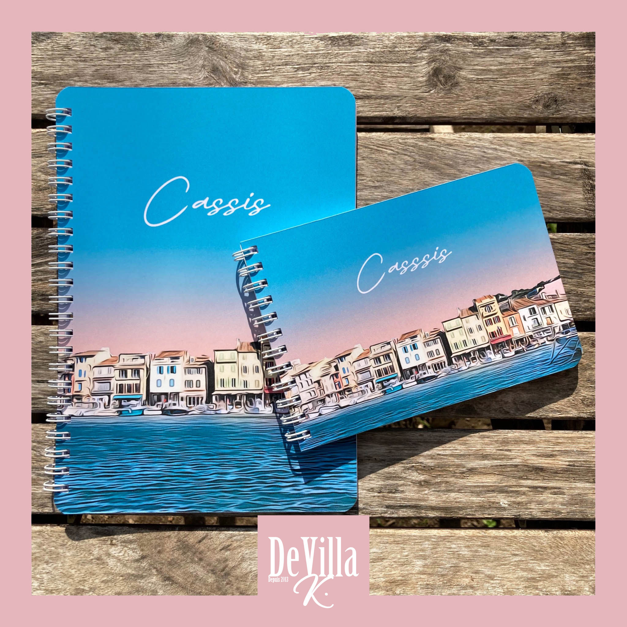 Coffret de carnets A5 et A6 - Cassis