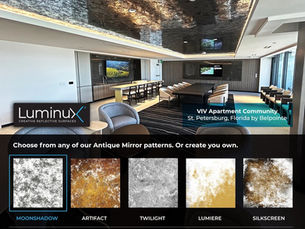 Luminux ceiling antique mirrors - VIV Appartments