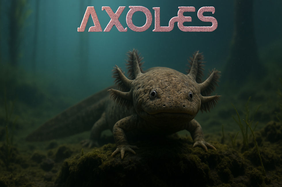 Ajolote Mexicano en xochimilco AXOLES