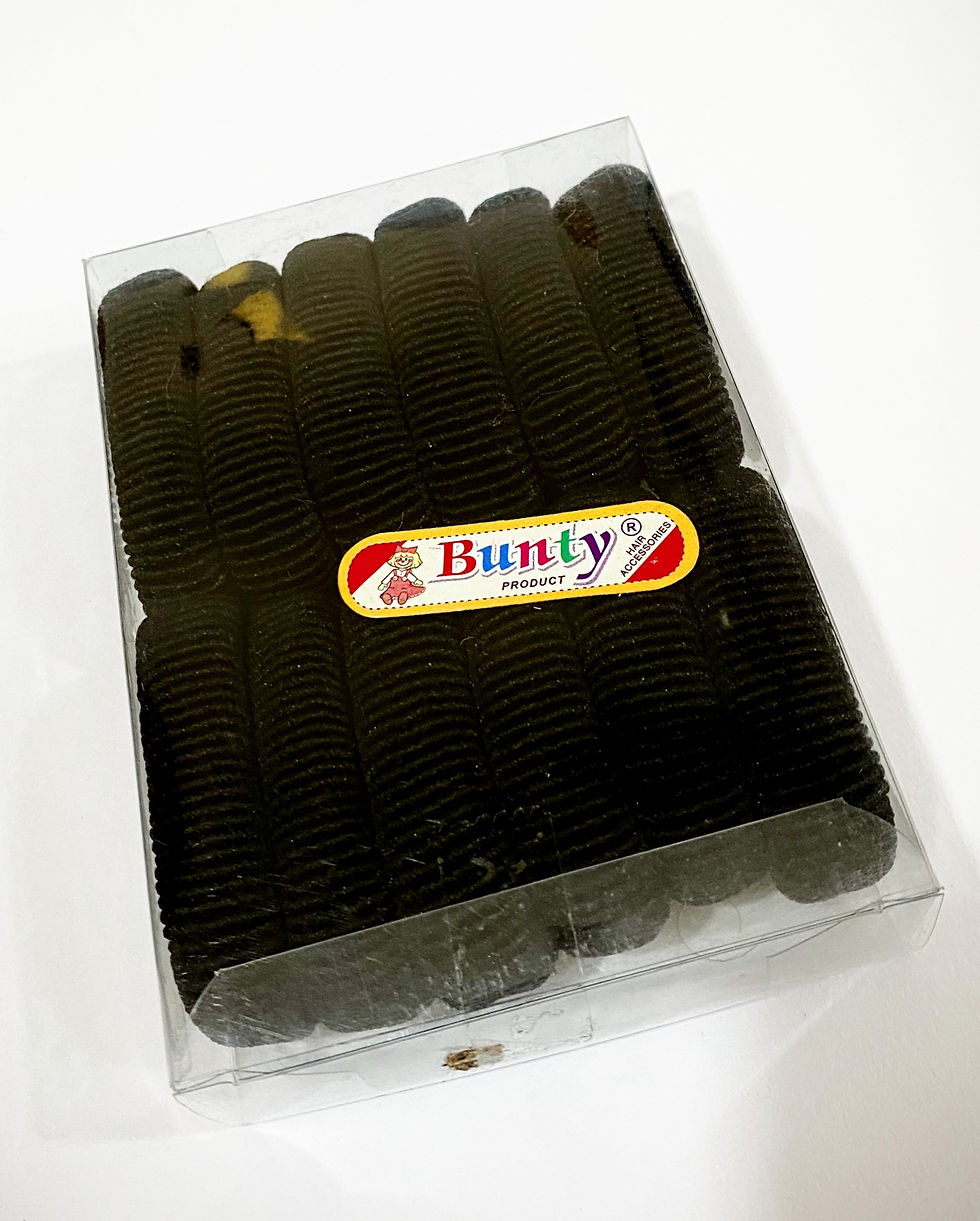 Thumbnail: Box of colorful branded hair rubber band MBP (pack of 12 pcs)