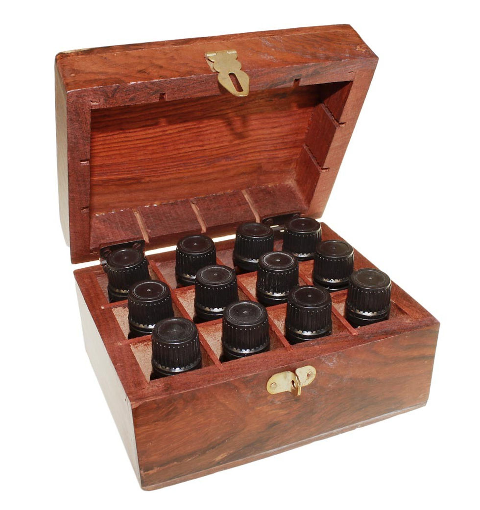 Thumbnail: Aromatherapy Wooden Box-holds 12x10ml bottles