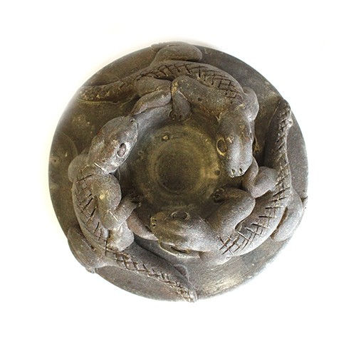 Thumbnail: Antique Terracotta - Gecko Candle Holder - Chocolate