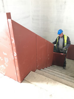 Folded Metal Plate Balustrade