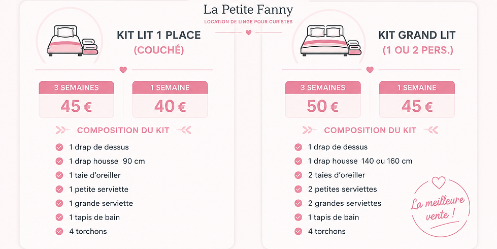 je cherche à louer pour ma cure à balaruc des draps et serviettes