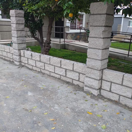 Block fence for your home, work done by bardales Concrete
