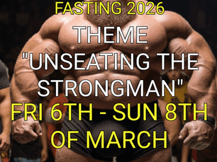 3 DAYS FASTING AND PRAYER FOR MARCH 6TH, 7TH & 8TH 2026