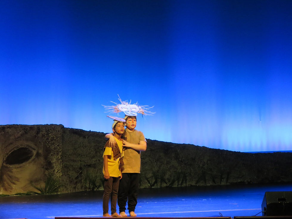 students starring in The Lion King