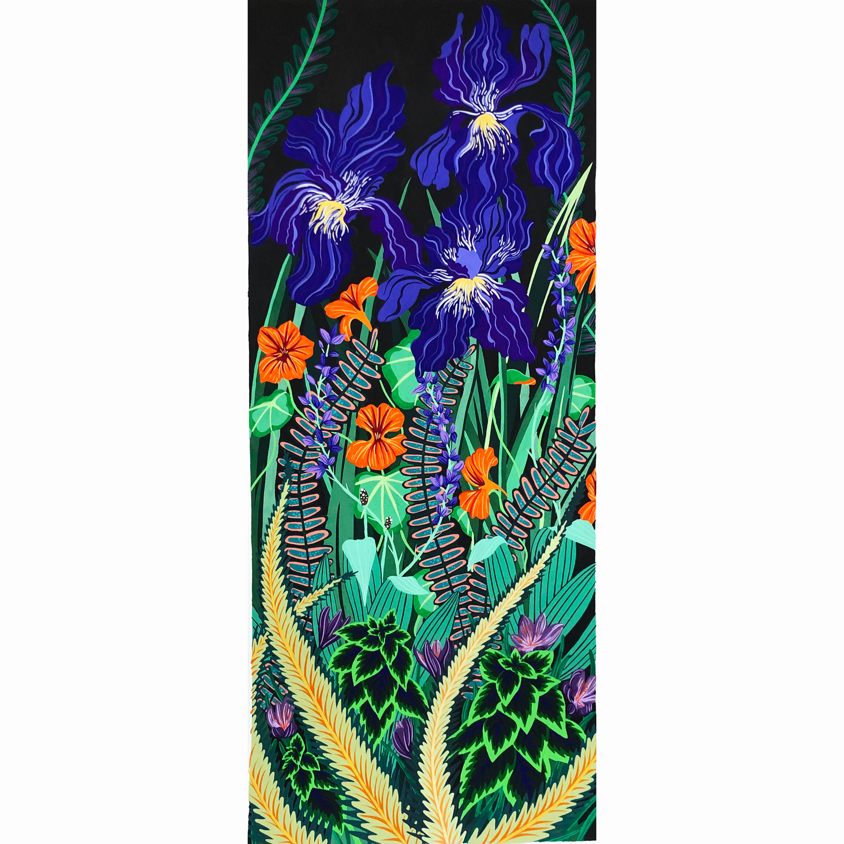 Irises and Crocuses - PRINT -NICKY STOCKLEY