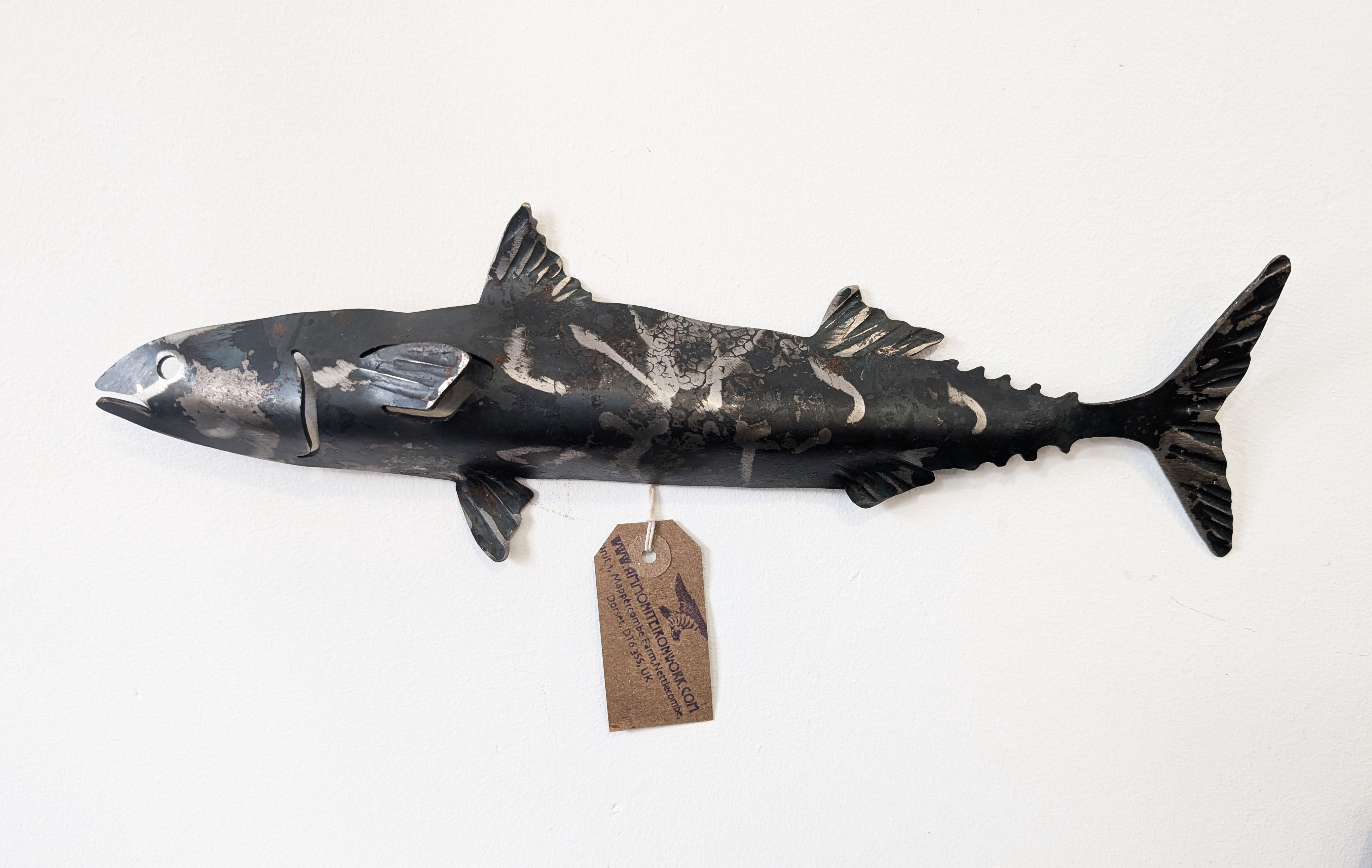 Mild steel mackerel wall hanging - 3D Art - COLLEEN DU PON