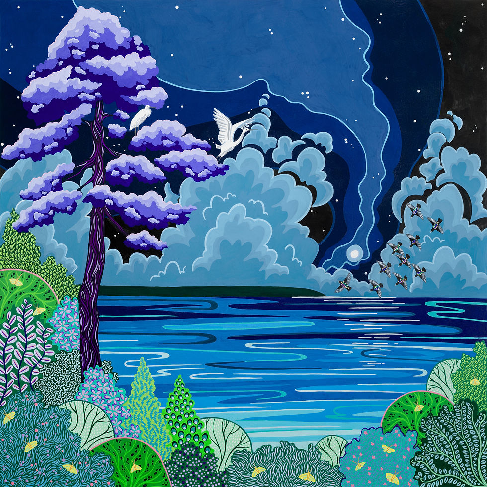 Night at Evening Hill - PRINT - NICKY STOCKLEY