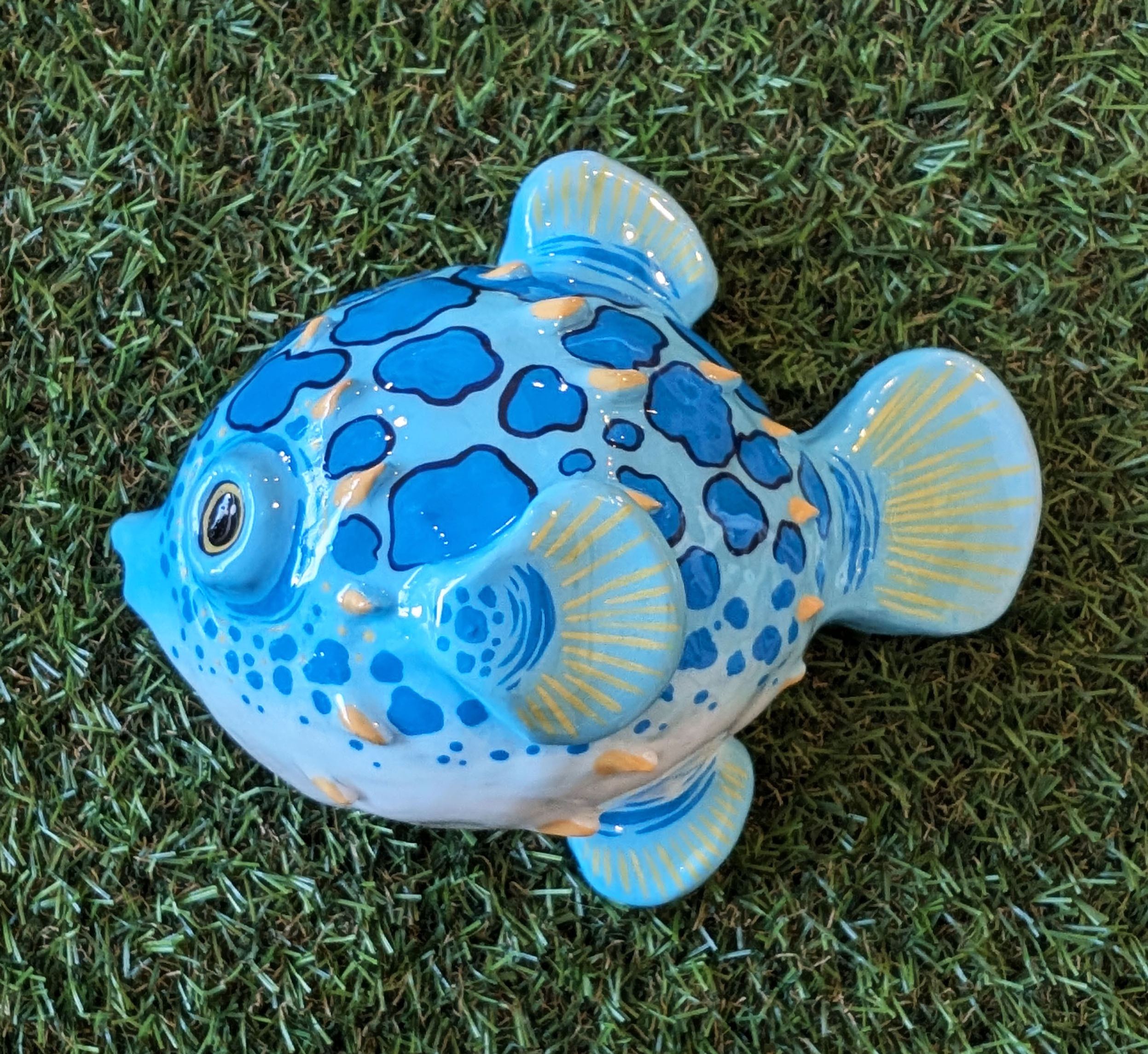 Pufferfish wall piece - CERAMICS - NICKY STOCKLEY