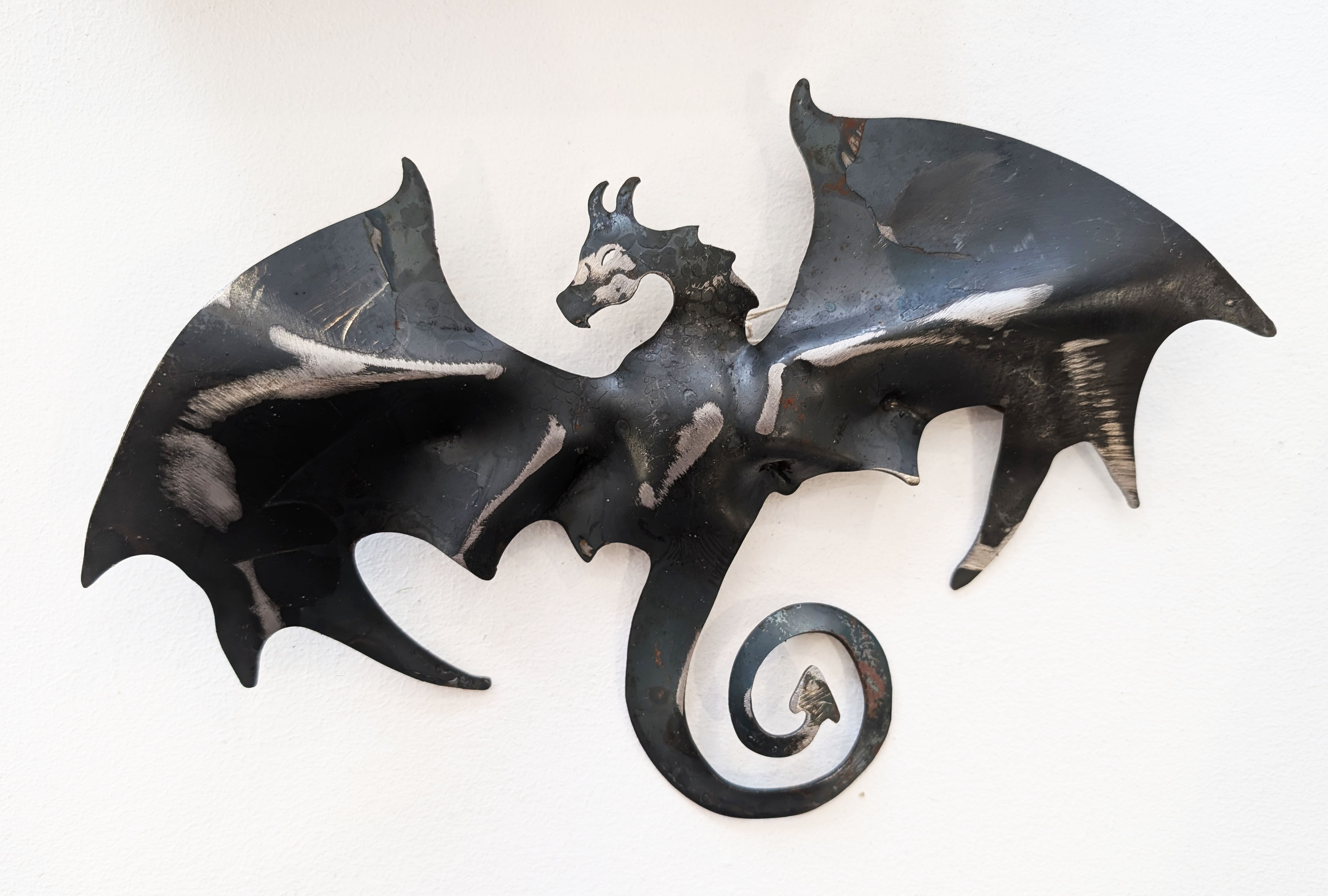Mild steel dragon wall hanging - 3D Art - COLLEEN DU PON