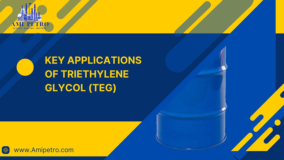 Key Applications of Triethylene Glycol (TEG): A Comprehensive Overview