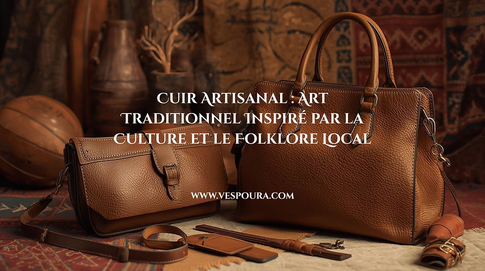 Cuir Artisanal : Art Traditionnel Inspiré par la Culture et le Folklore Local