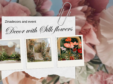 Hoa giả đang “soán ngôi” hoa tươi trong decor sự kiện? Zinadecors nói gì về xu hướng này