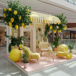 Decor mùa hè concept chanh vàng tươi mát