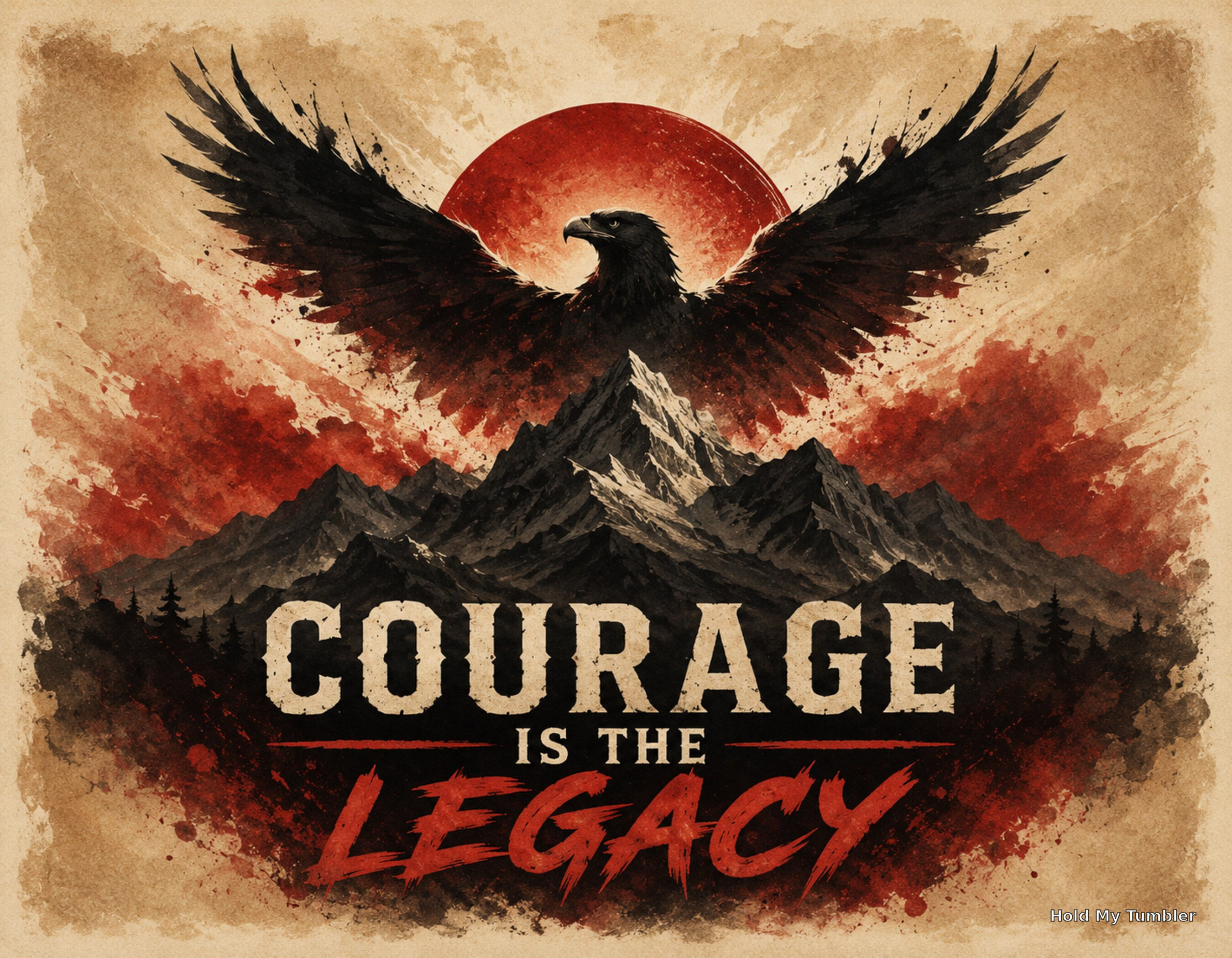 Air Force Courage Aloft design by Hold My Tumbler