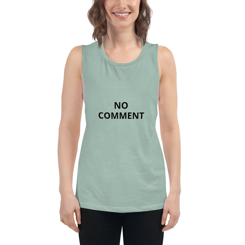 Miniatura: Ladies’ Muscle Tank "NO COMMENT"