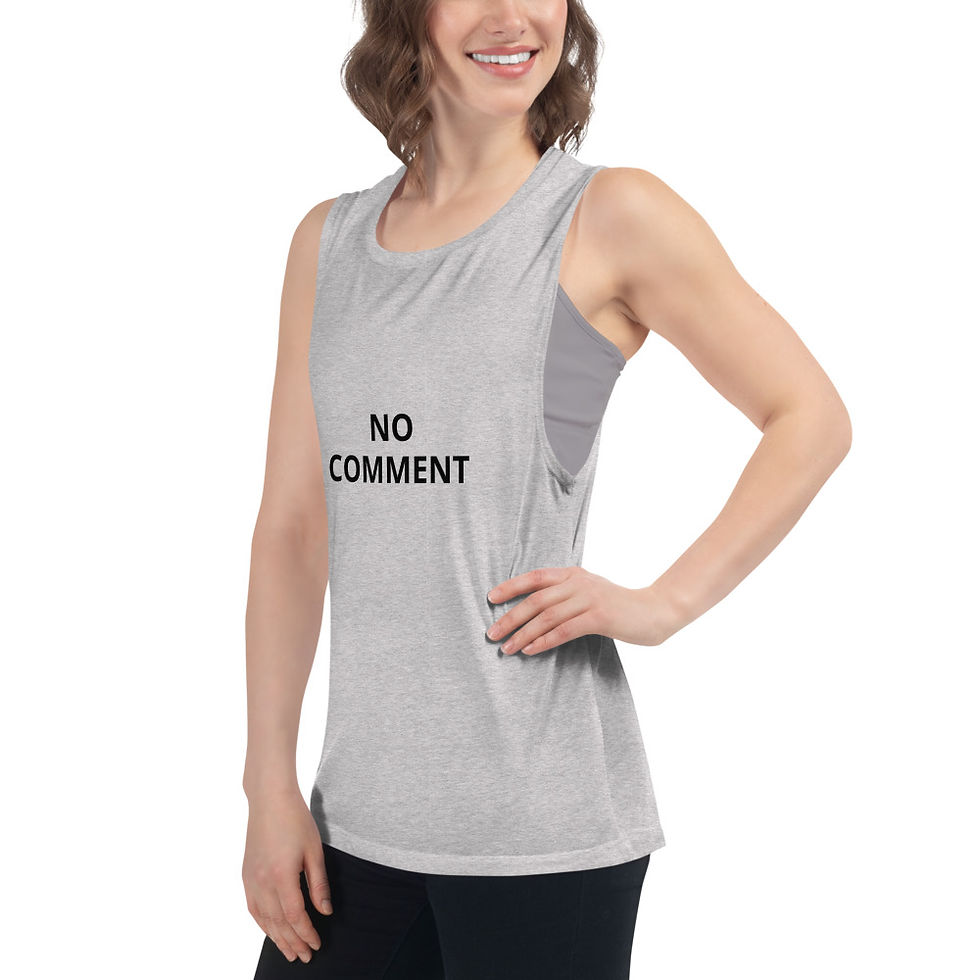 Miniatura: Ladies’ Muscle Tank "NO COMMENT"