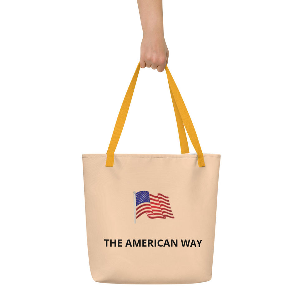 Miniatura: All-Over Print Large Tote Bag "Memorial Day Tribute"