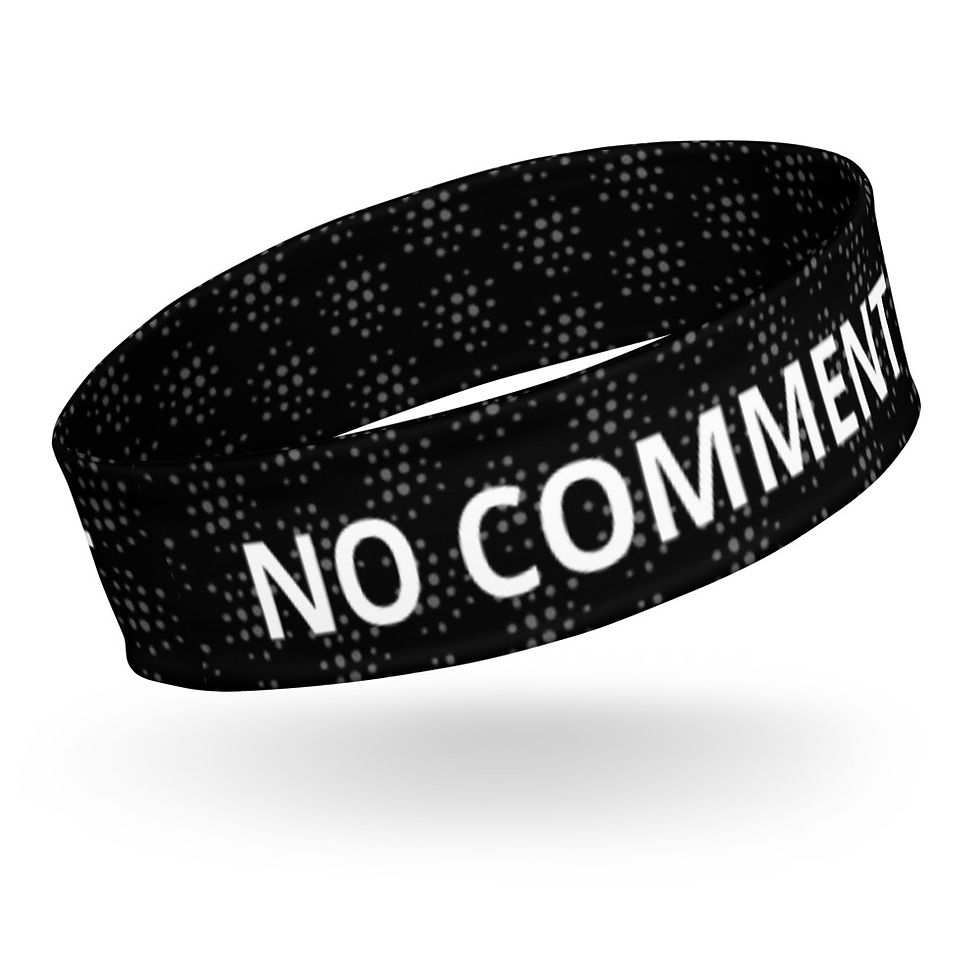 Headband "No Comment"
