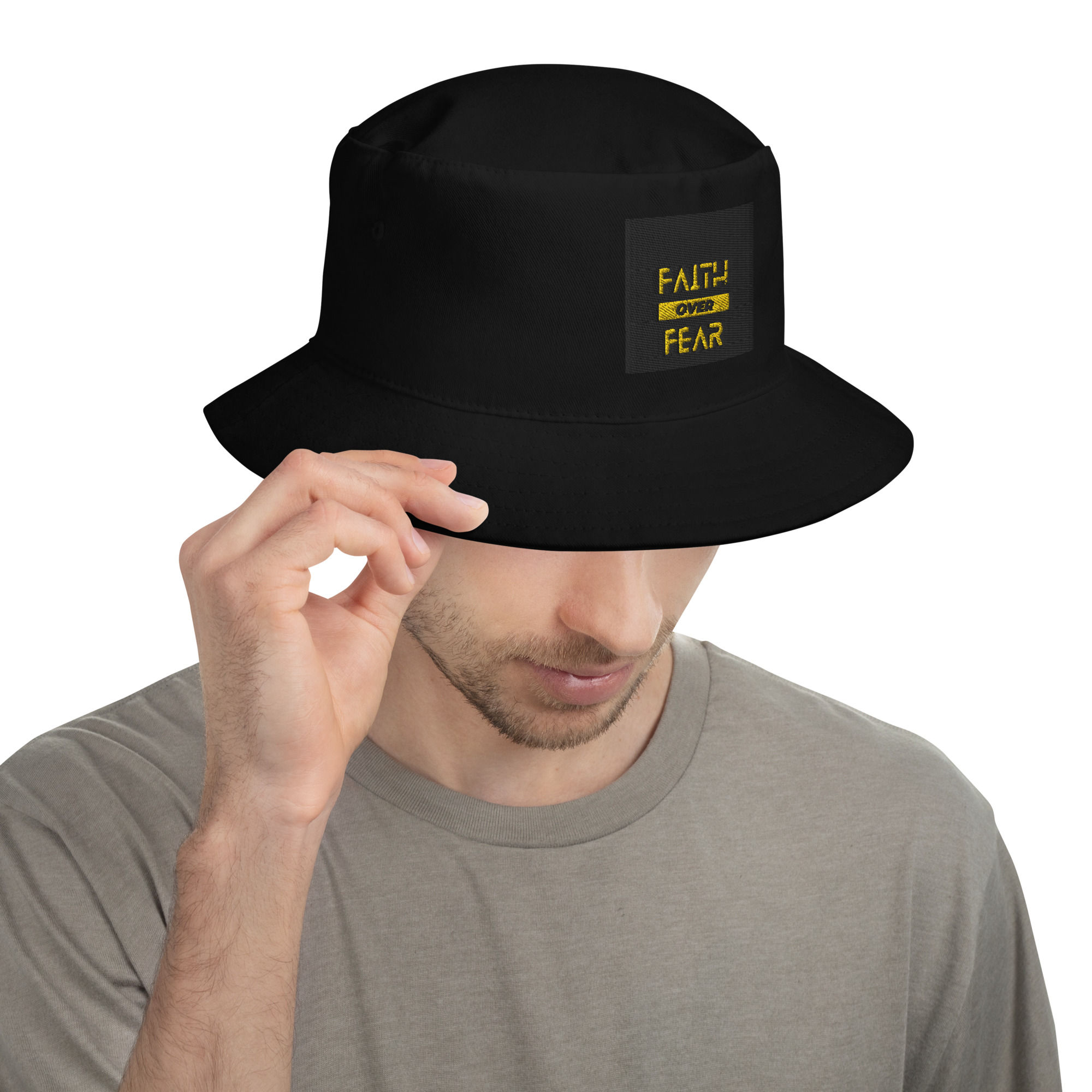 Bucket Hat - Faith Theme "Faith Over Fear"
