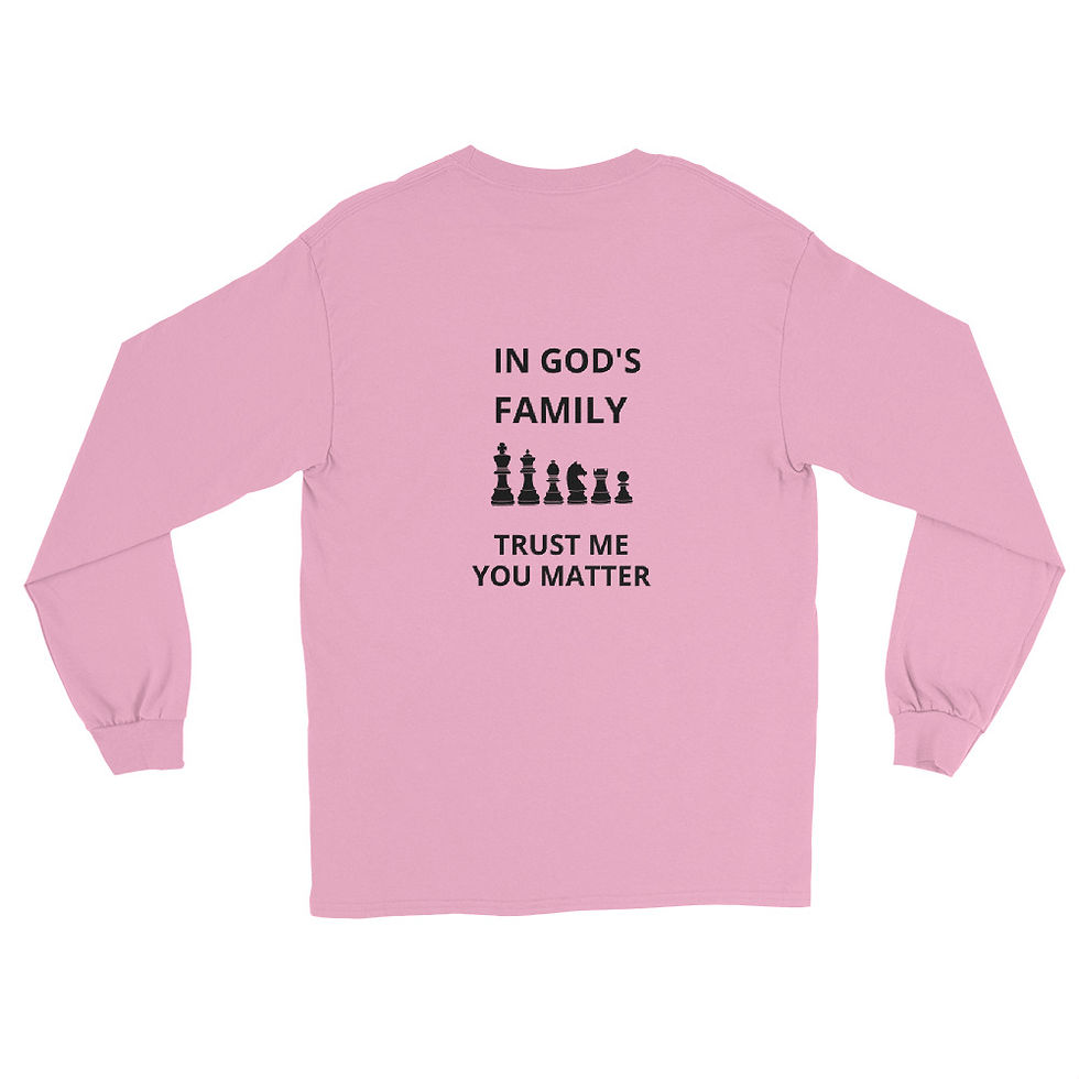 Miniatura: Men’s Long Sleeve Shirt - Faith Family Theme