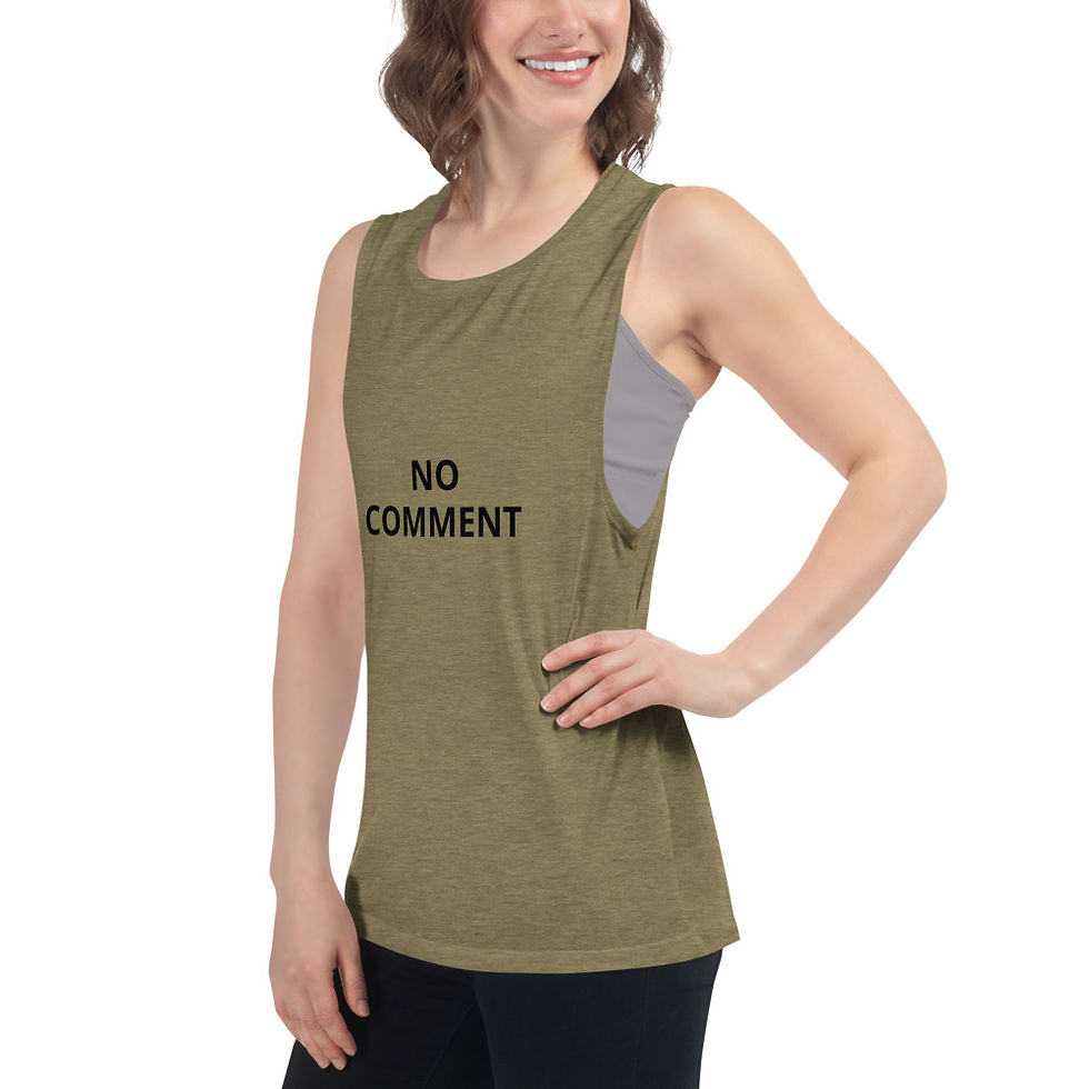 Miniatura: Ladies’ Muscle Tank "NO COMMENT"