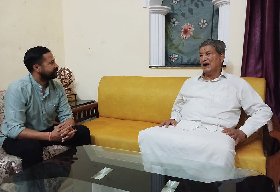 Eye-level view of Rishendra Mahar speaking at a youth engagement event