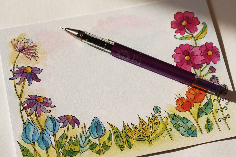 Thumbnail: Greeting Cards - Set of 4 - Wedding&Flowers