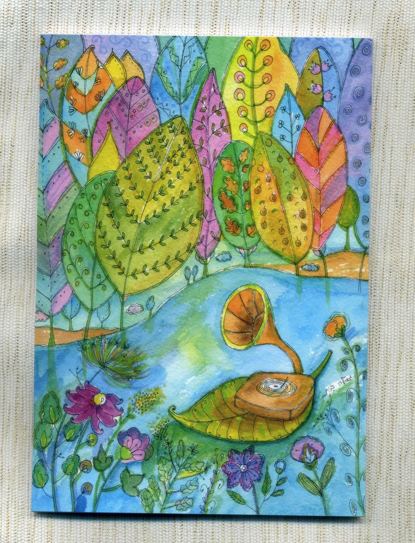 Softcover Staple Notebook - Just Flowing