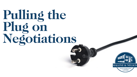 Pulling the Plug on Negotiations