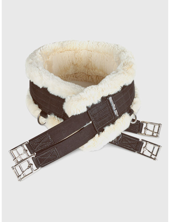 SOTTOPANCIA MARRONE DA SALTO CON PADDING IN ECO-AGNELLO