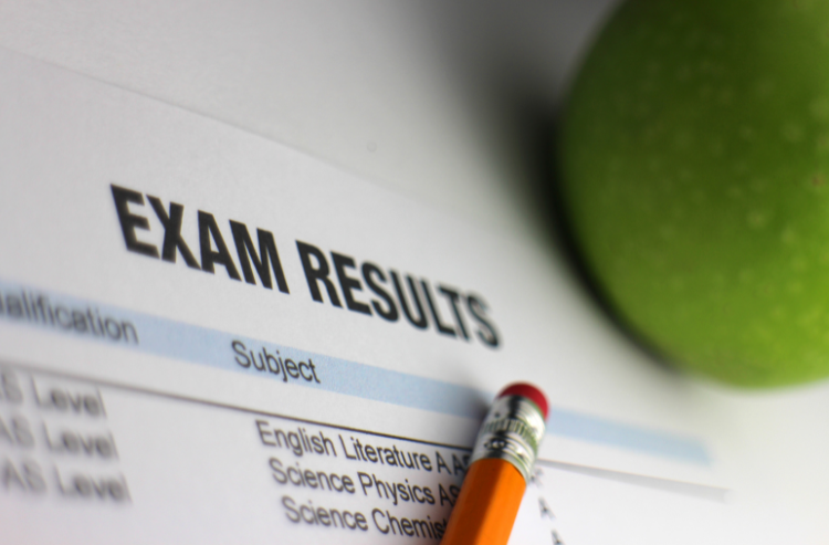 Image of exam results, LearnFire's support turns report card anxiety into academic success.