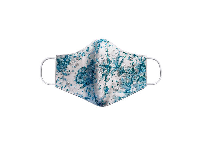 Benveniste Couture Romance Mask Beaded T