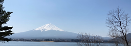 Mt. Fuji over the lake.